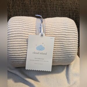 Brand new with tags knit baby blanket for girl